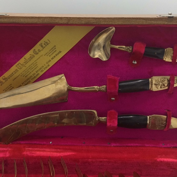 Vintage S.Samran Thailand dessert set - Picture 3 of 8